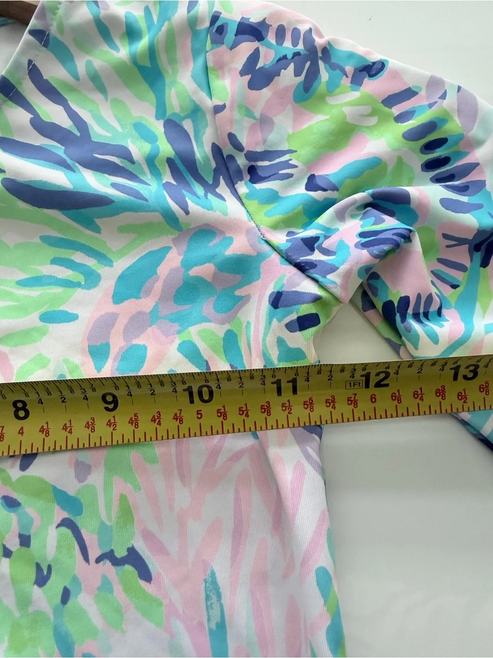 Lilly Pulitzer Girls Margo UPF+ 50 Rashguard Top Multi Shell Party ruffles set 6